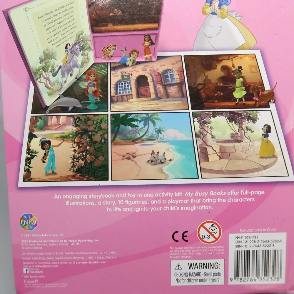 Disney‎ Princess Beginnings My Busy Book Toy Storybook with Figures